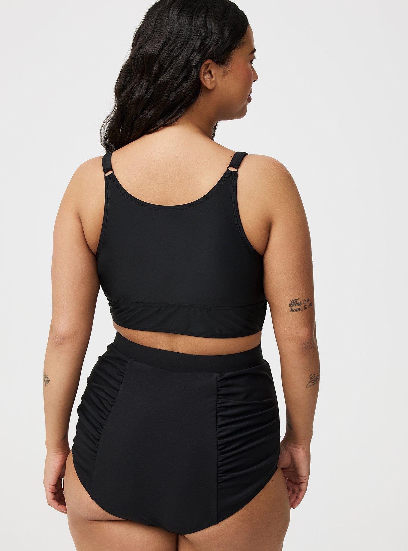 Ultra High-Rise Slim Fix Ruched Swim Bottom
