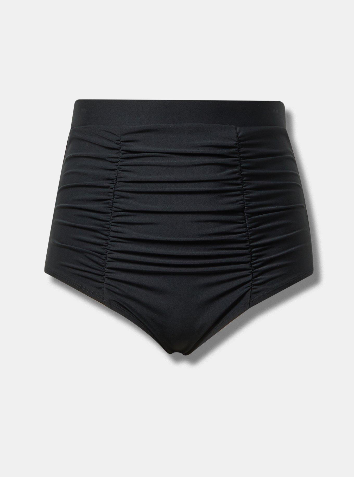 Ultra High-Rise Slim Fix Ruched Swim Bottom