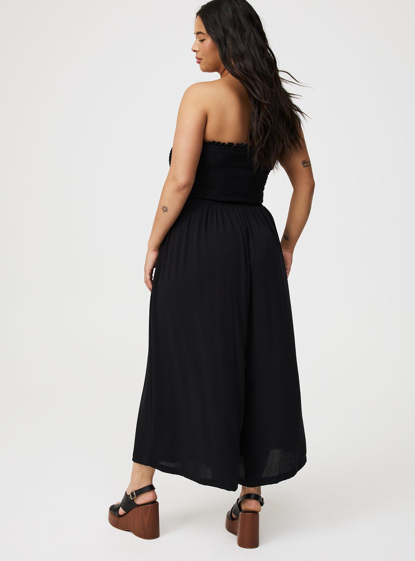 Lace-Up Culotte Jumpsuit