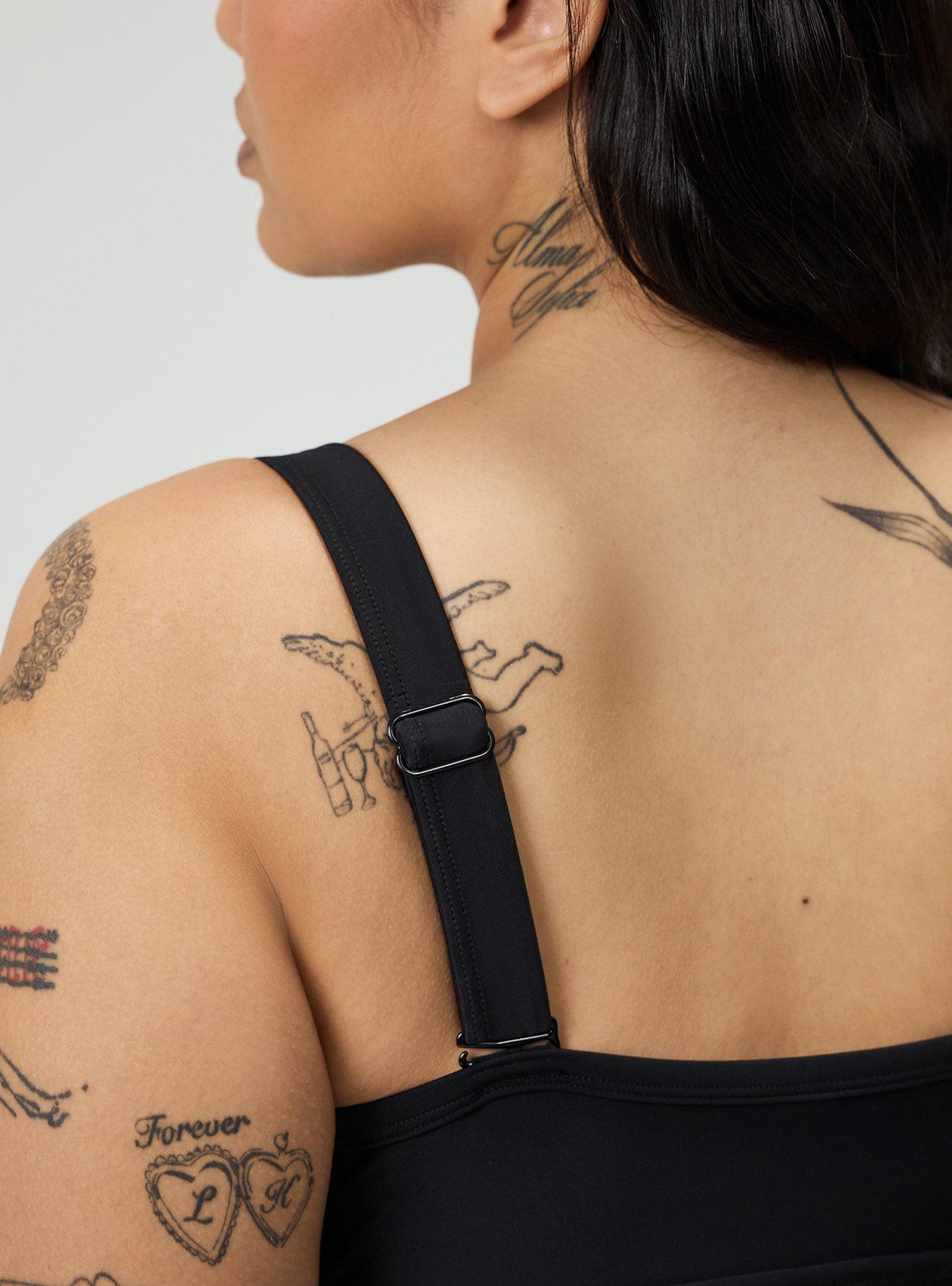 Wire-Free V-Plunge Cheeky One Piece, DEEP BLACK, alternate