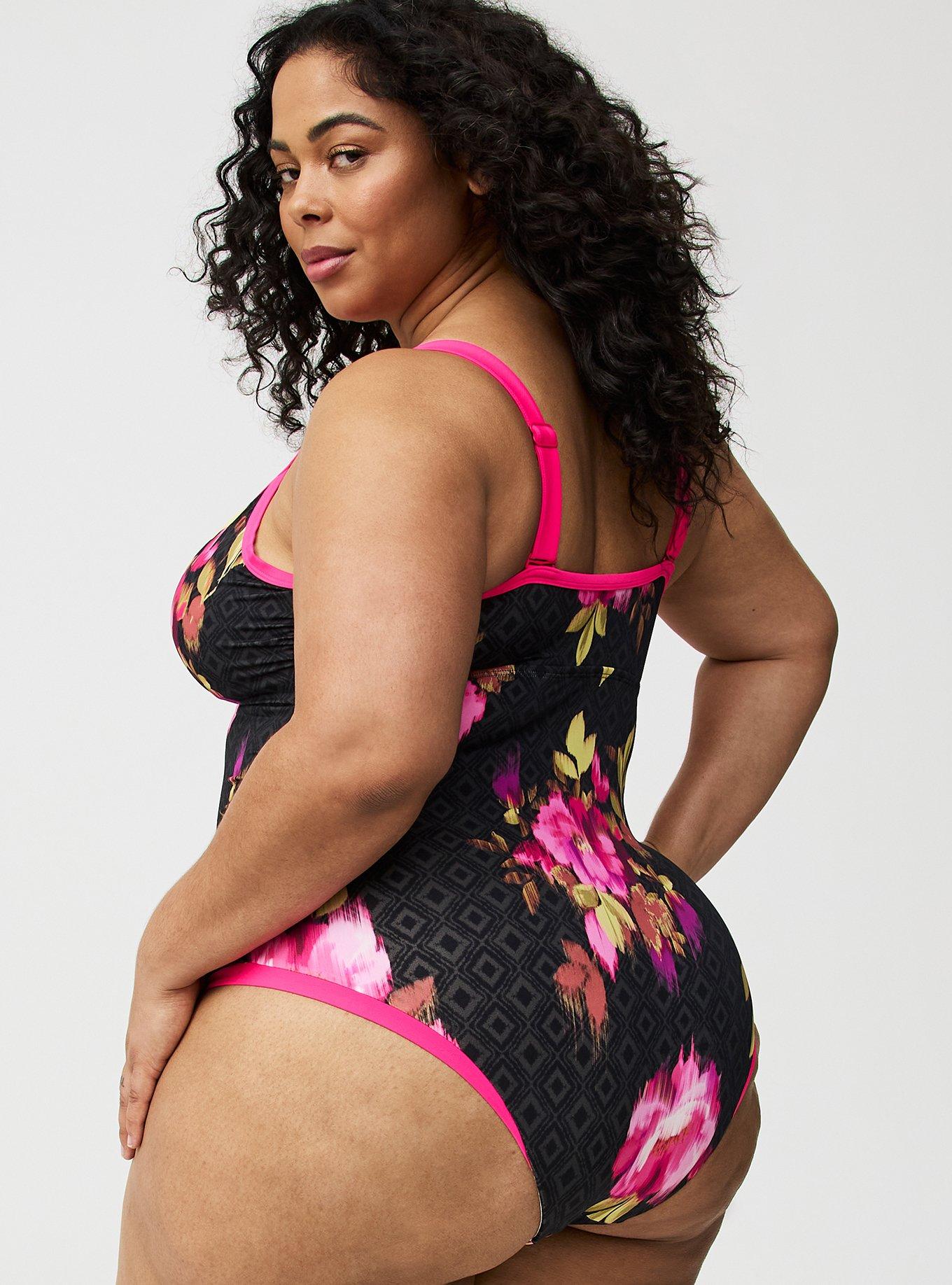 Wire-Free Strappy Cheeky One Piece Swimsuit