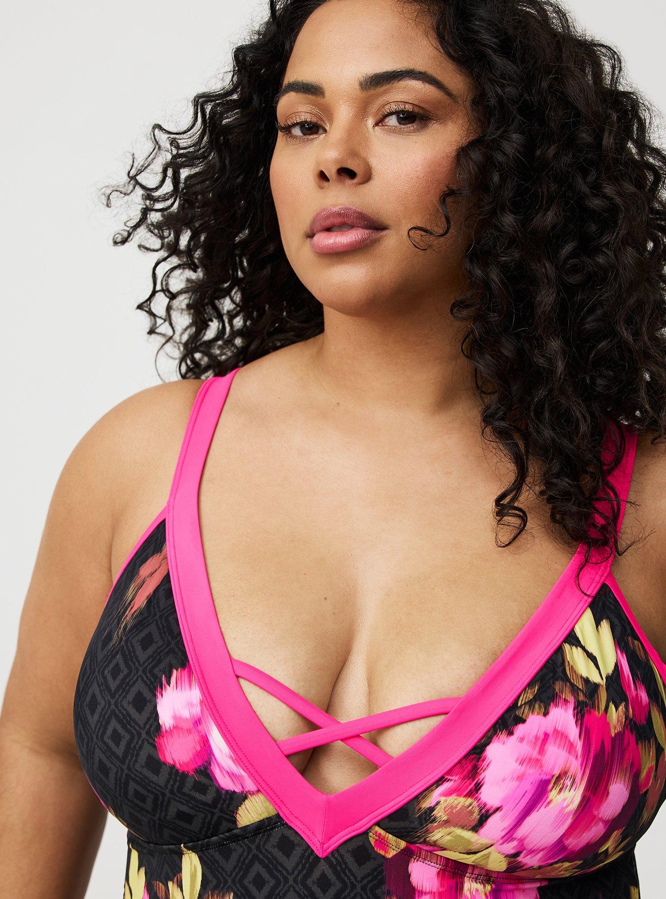 Wire-Free Strappy Cheeky One Piece Swimsuit