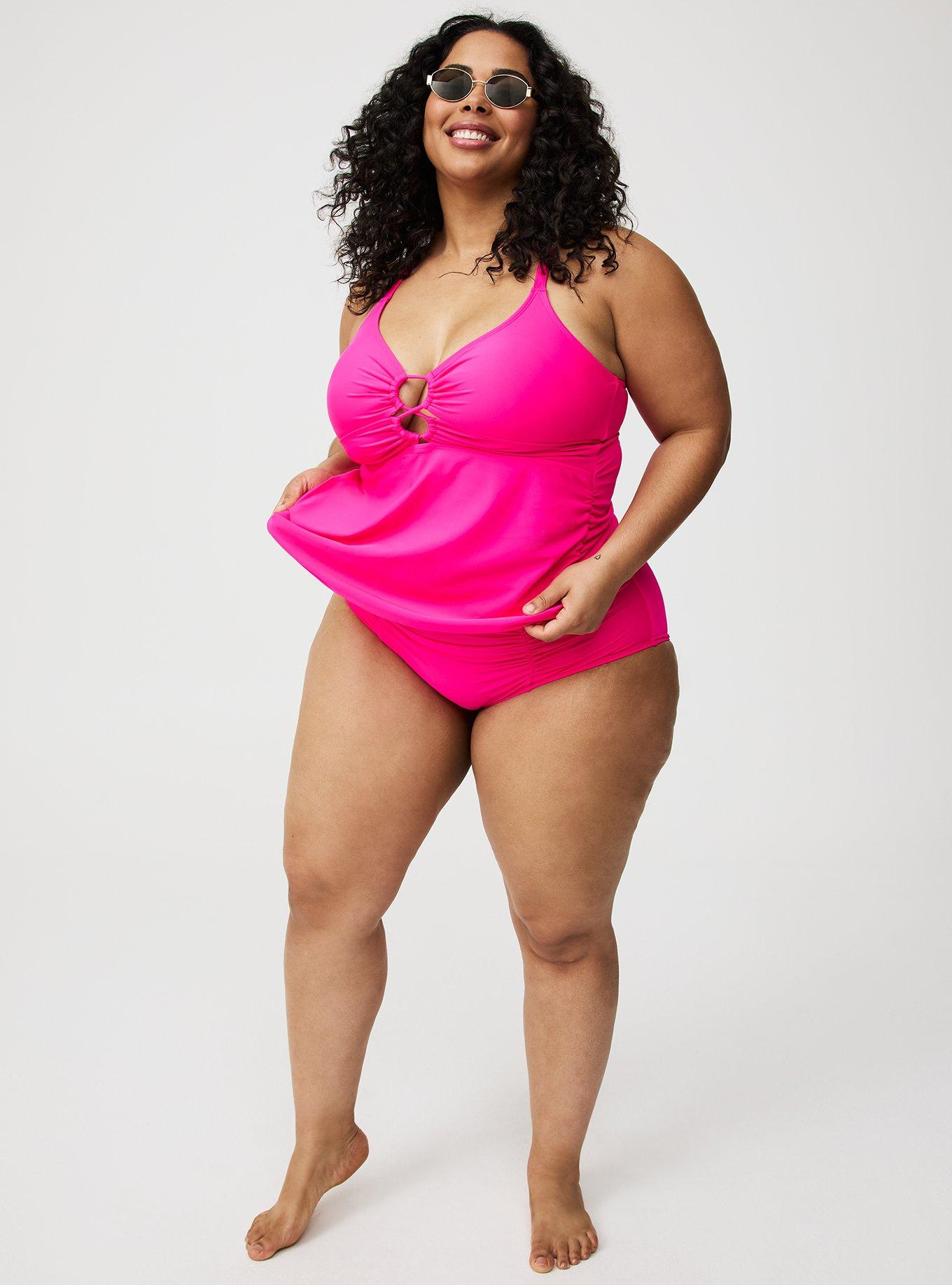Wire-Free Strappy Ruched Tankini