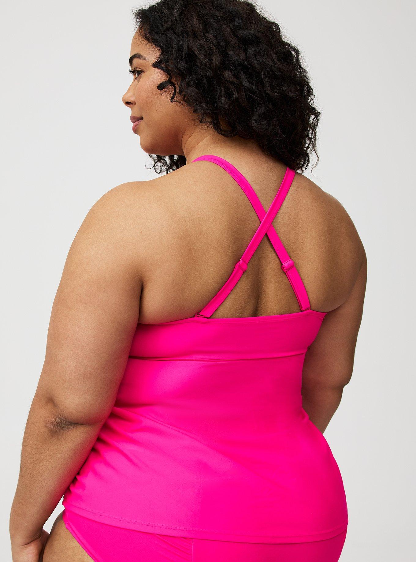 Wire-Free Strappy Ruched Tankini