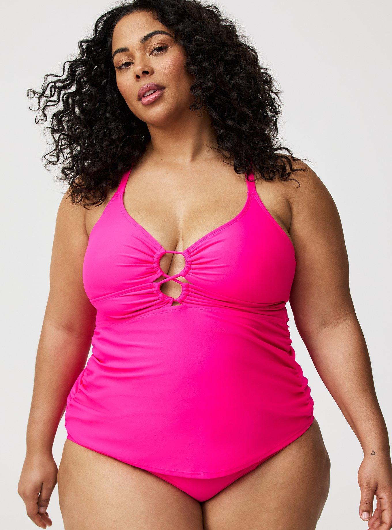 Wire-Free Strappy Ruched Tankini