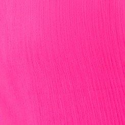 Tie-Front Crochet Maxi Kimono, PINK GLO, swatch