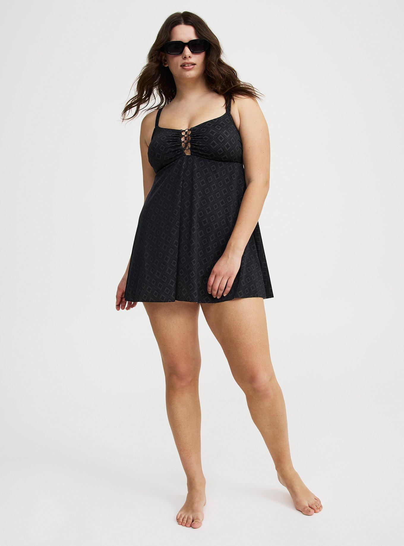 Ring Cutout Swim Dress