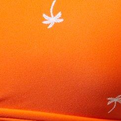 Wire-Free Scoop Strappy Bikini Top, PALM TREES NEON ORANGE, swatch