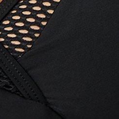 Wire-Free Mesh Triangle Top, DEEP BLACK, swatch