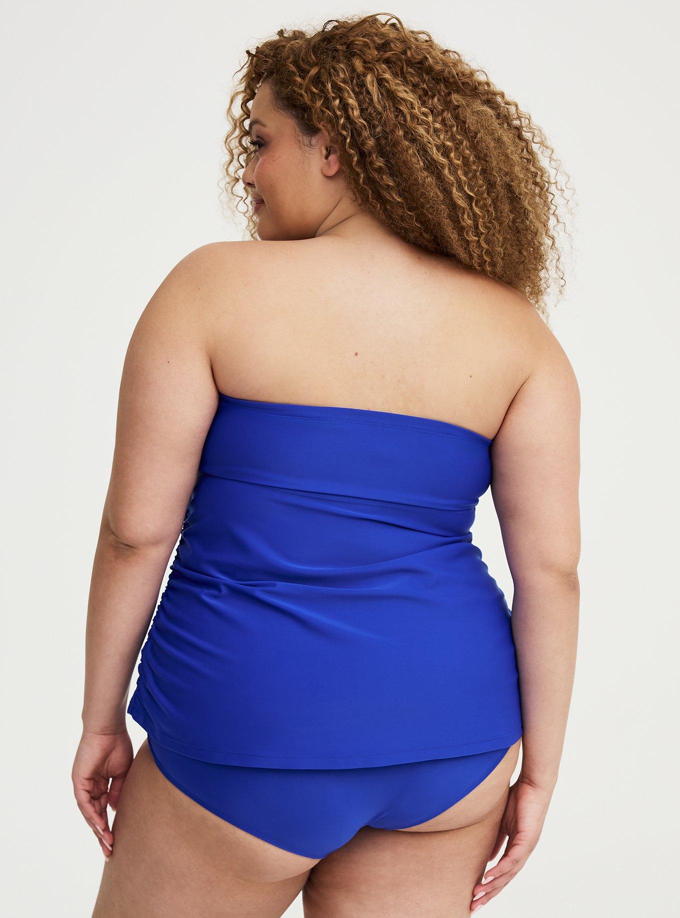 Wire-Free Strapless Tankini, ELECTRIC BLUE CO SWIM, alternate