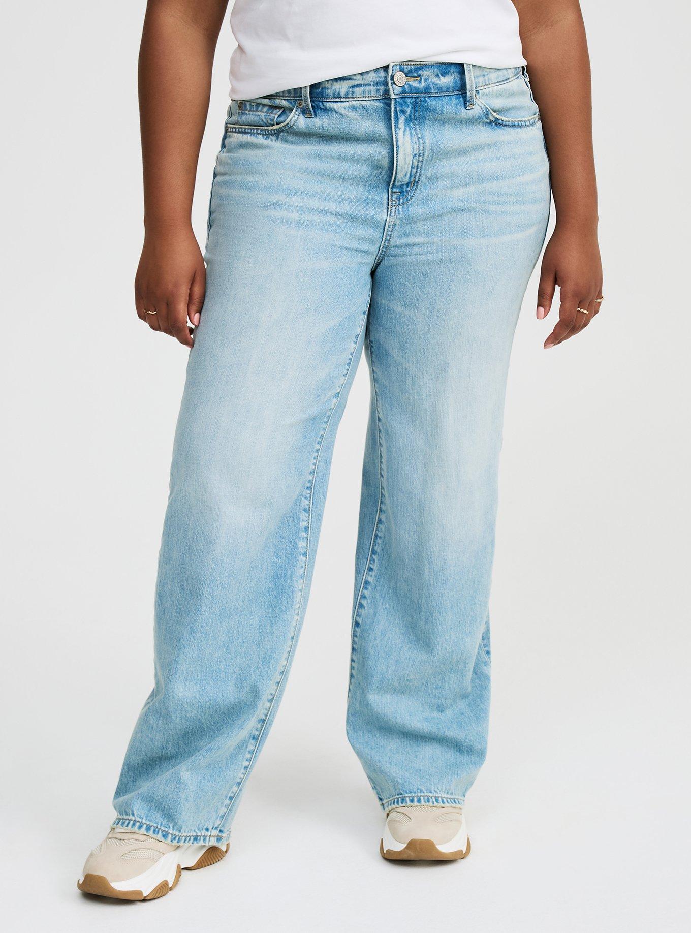 Perfect Rigid Stretch Wide-Leg Jean