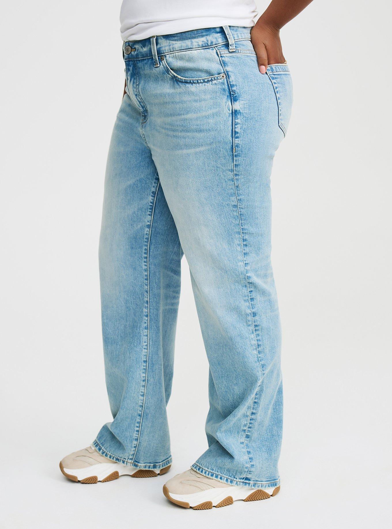 Perfect Rigid Stretch Wide-Leg Jean