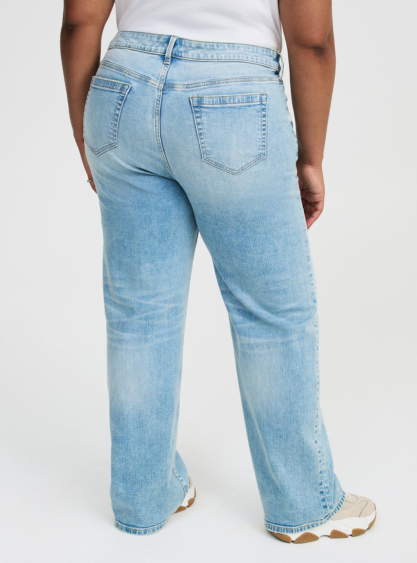Perfect Rigid Stretch Wide-Leg Jean