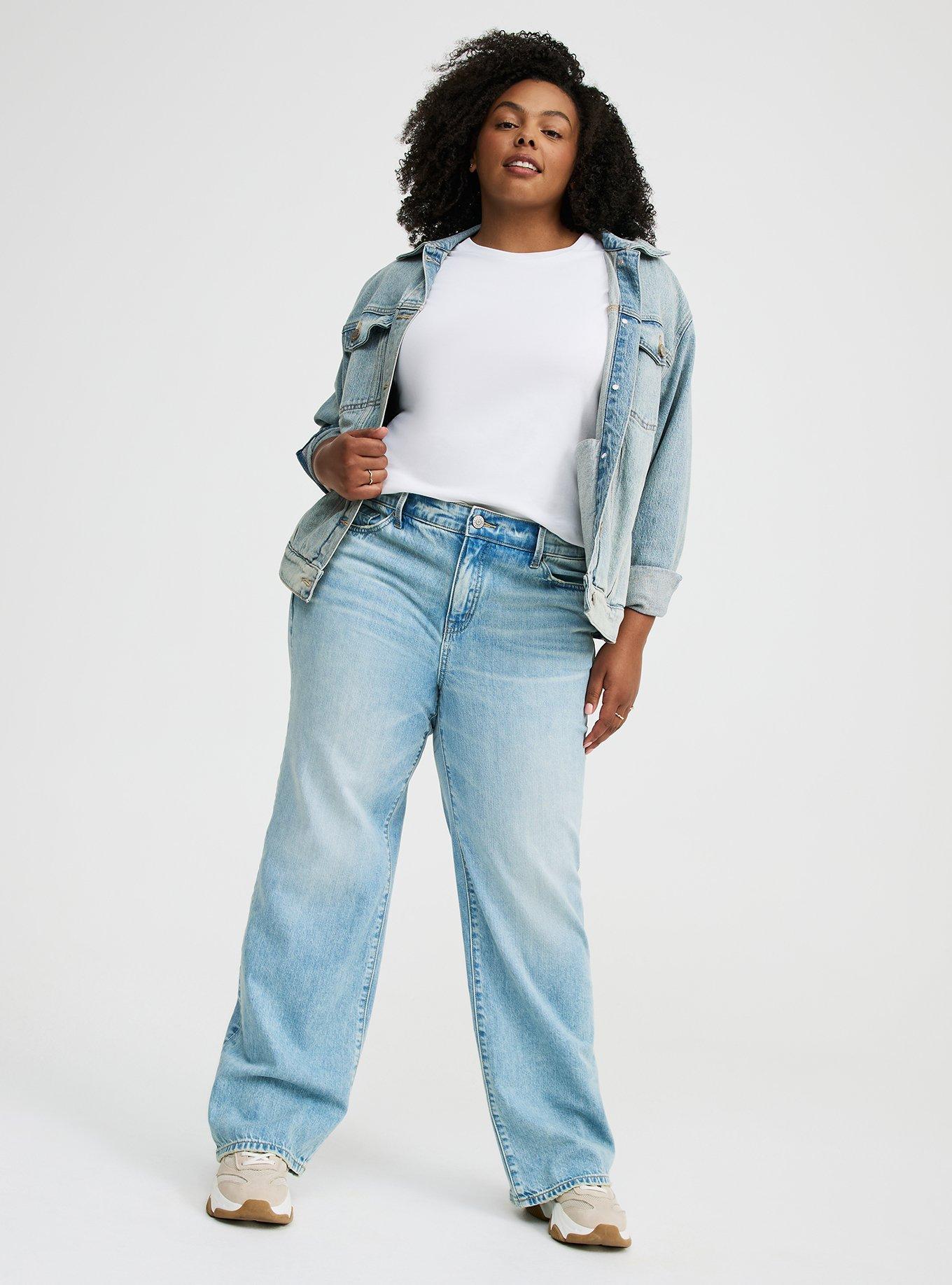 Perfect Rigid Stretch Wide-Leg Jean