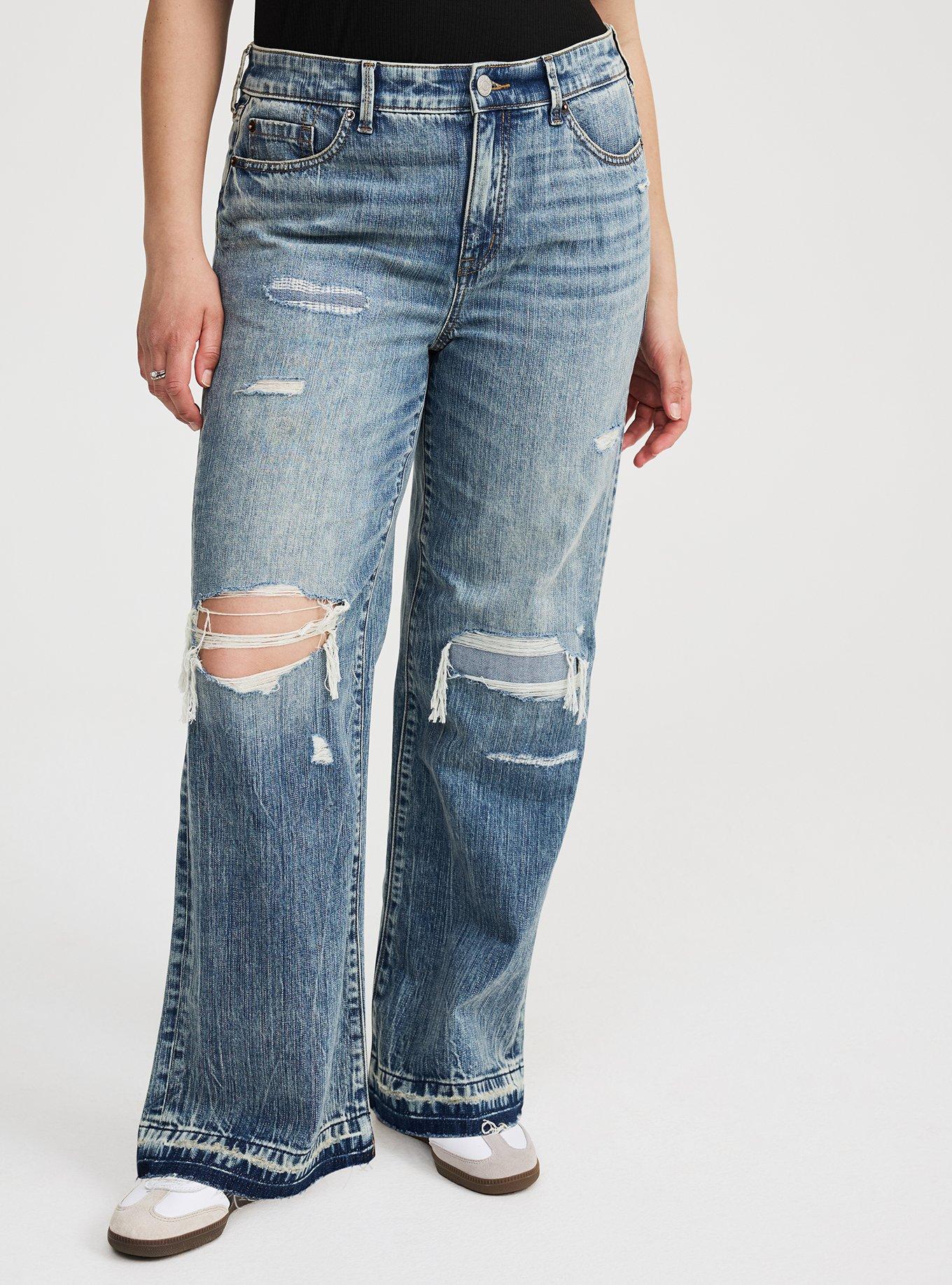 Perfect Rigid Stretch Wide-Leg Jean