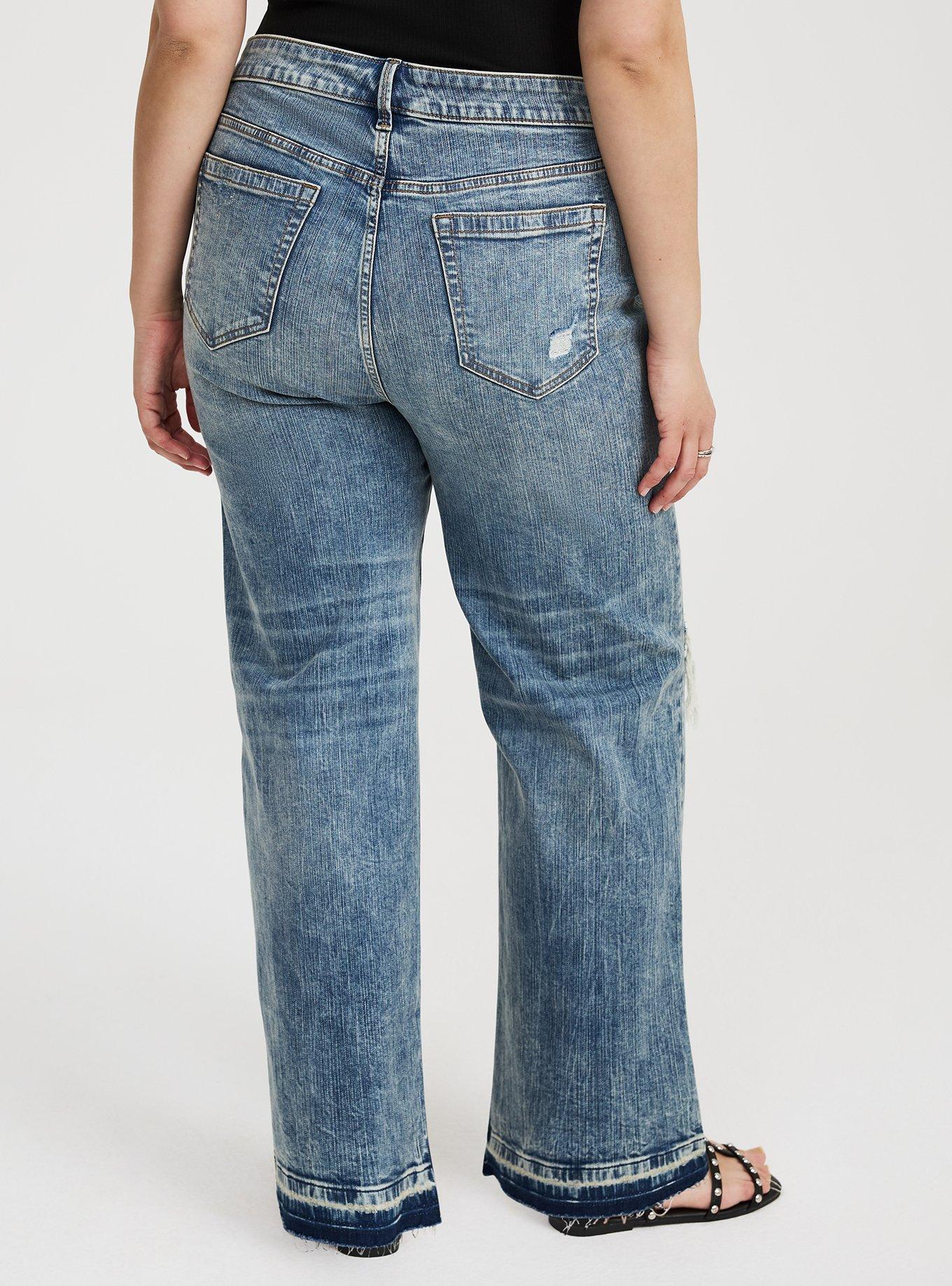Perfect Rigid Stretch Wide-Leg Jean