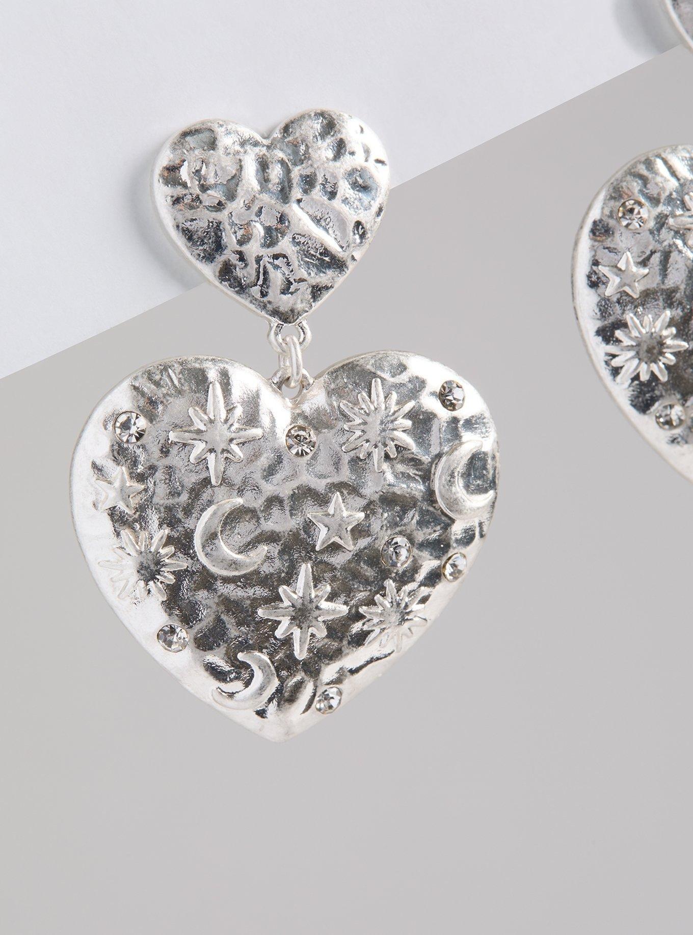 Celestial Heart Statement Earring