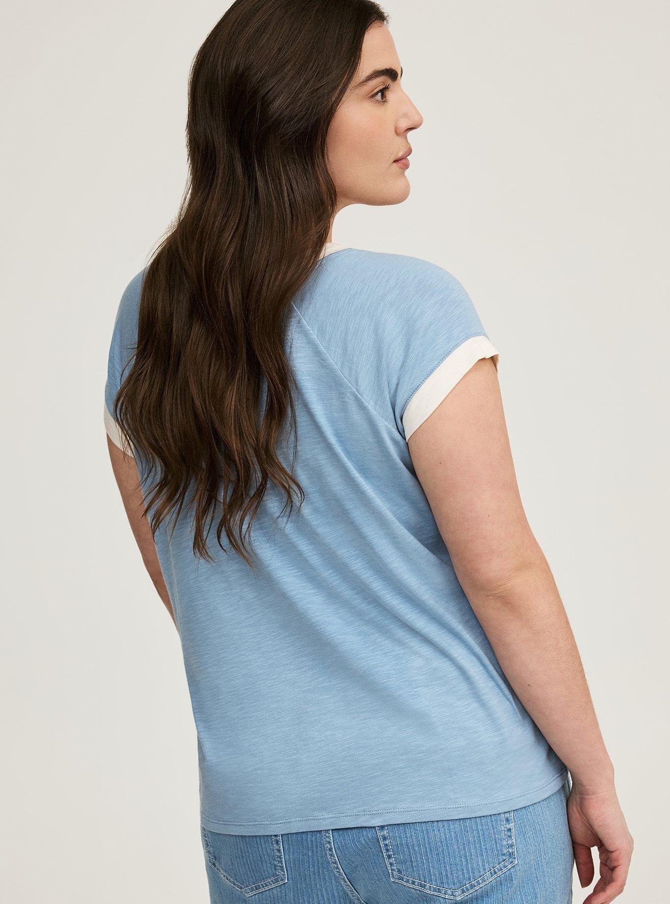Ringer V-Neck Tee