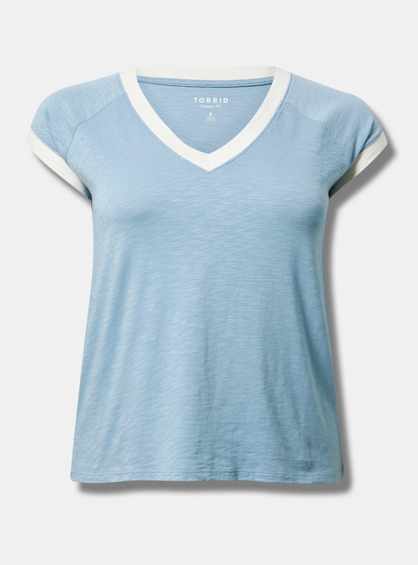 Ringer V-Neck Tee