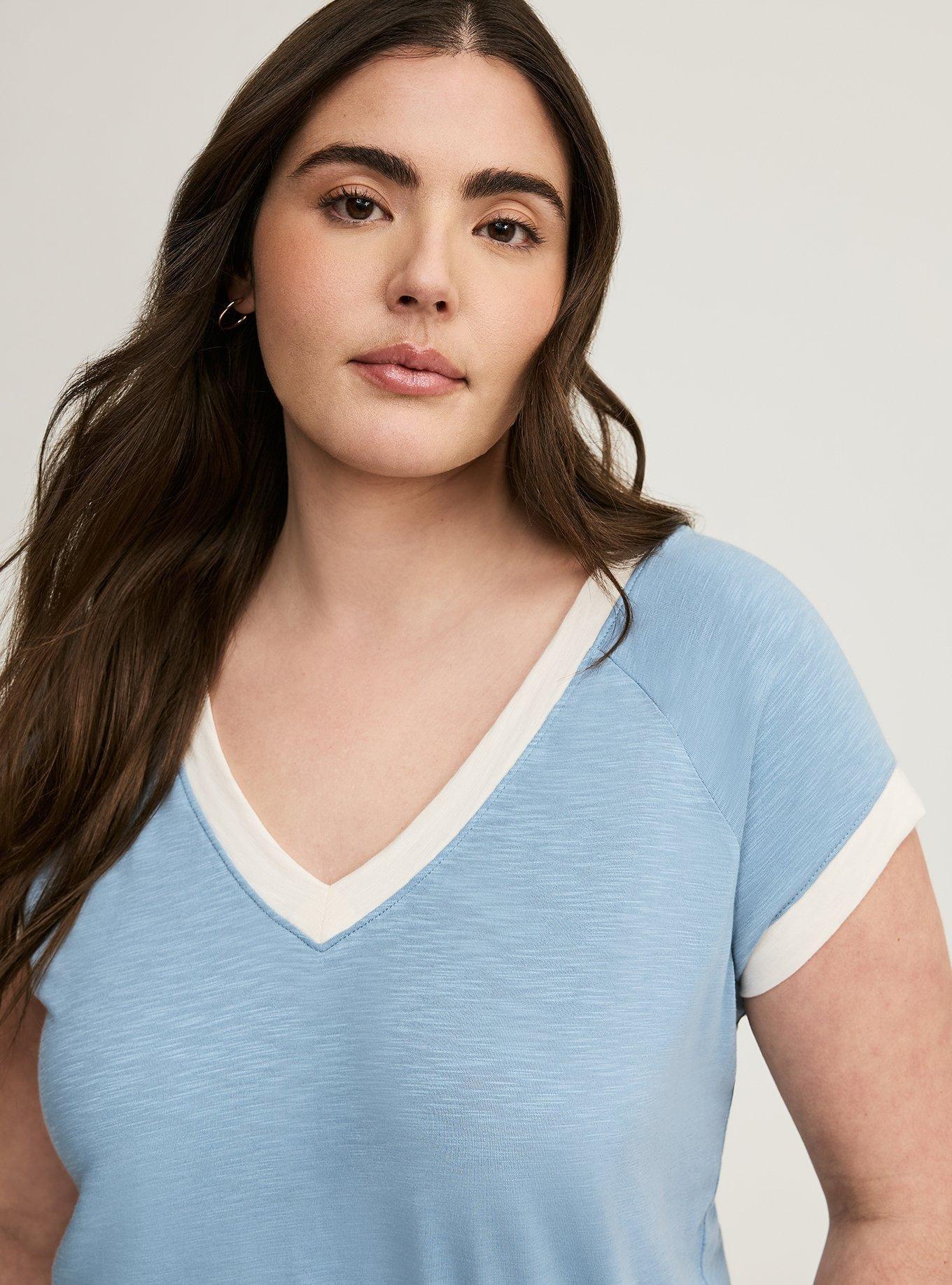 Ringer V-Neck Tee