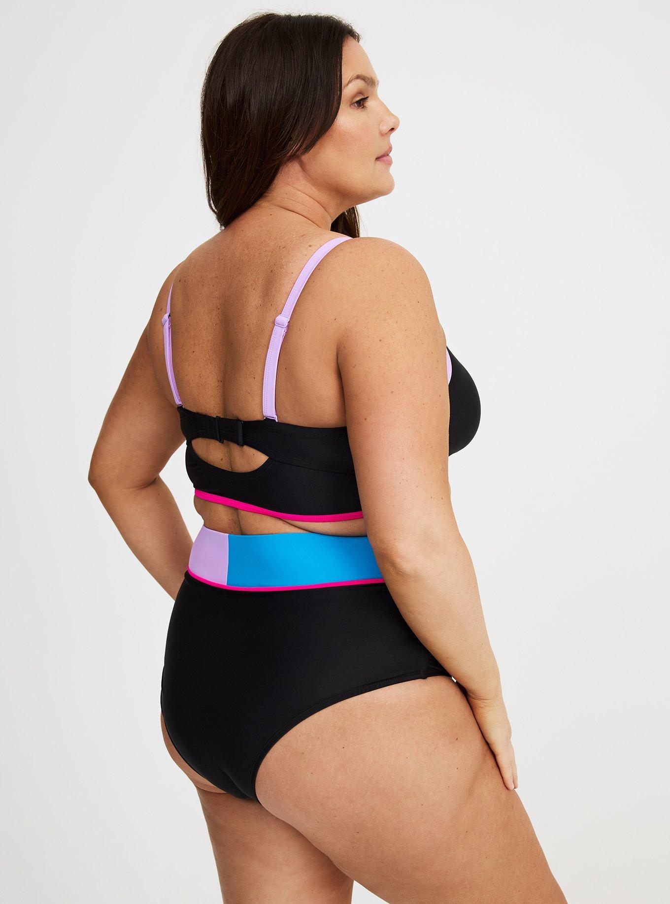V-Front Ruched Swim Bottom