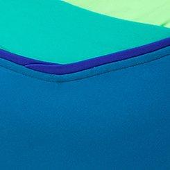 V-Front Ruched Swim Bottom, COSMOS BLUE GREEN, swatch