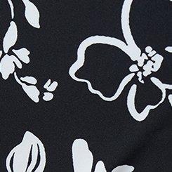 V-Wrap Ruched Cheeky Swim Bottom, KAINA FLORAL BLACK, swatch