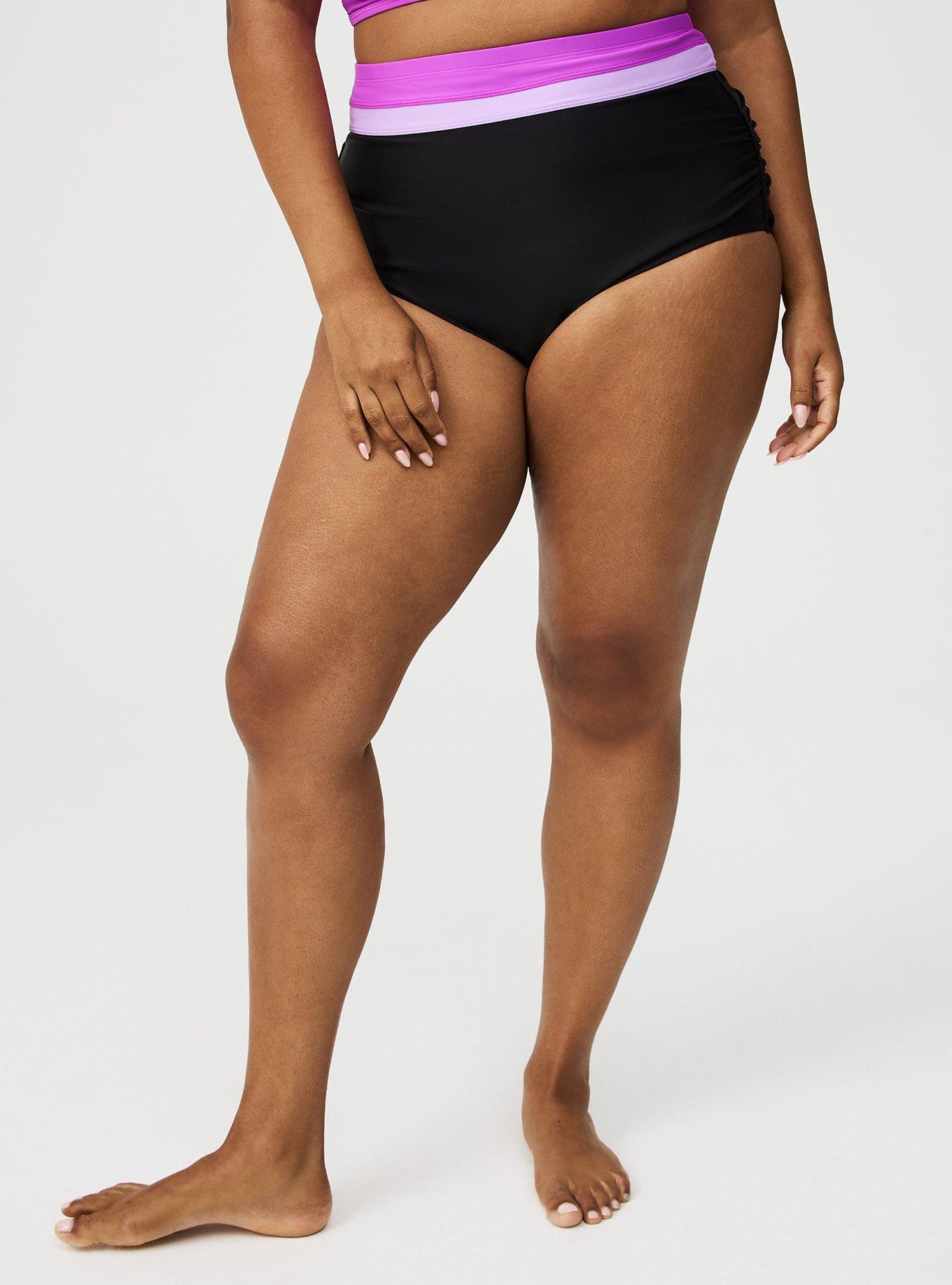 Lightly Lined Ruched Swim Bottom
