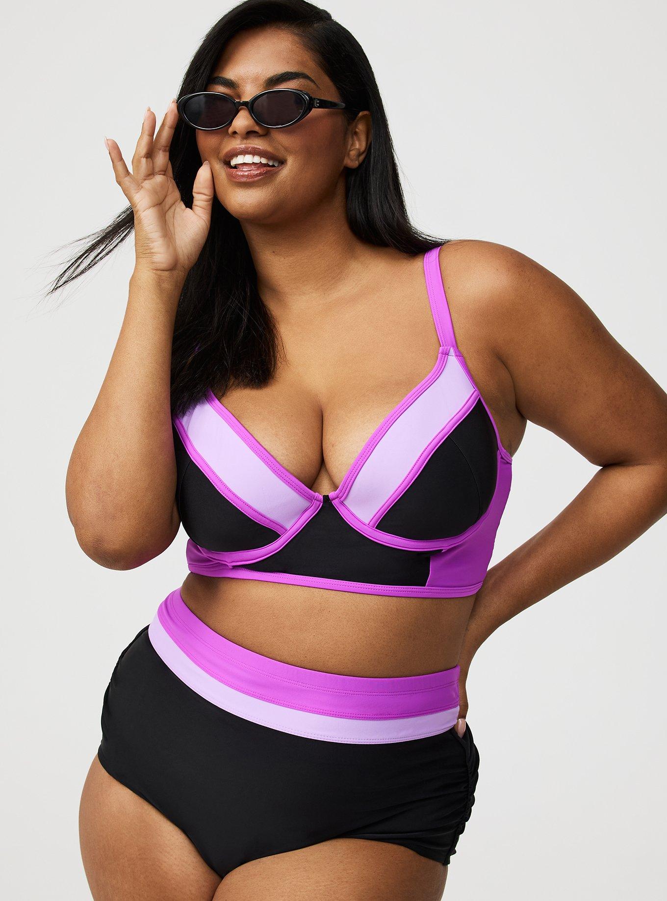 Lightly Lined Ruched Swim Bottom