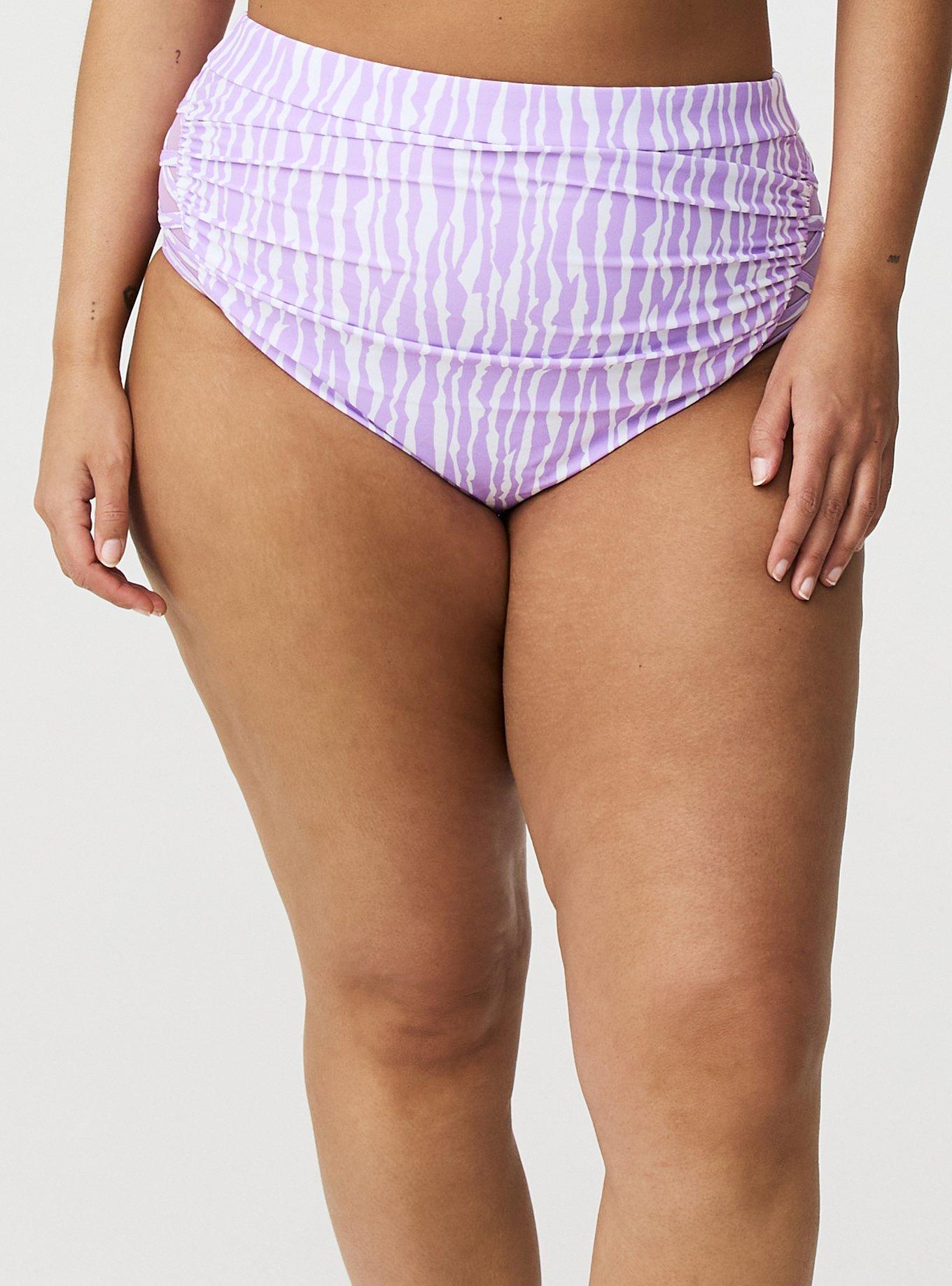 Laced Sides Mesh Swim Bottoms