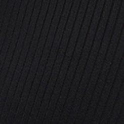 Ribbed Button-Up One-Piece Swimsuit, DEEP BLACK, swatch