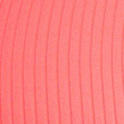 Wireless Ribbed Triangle Tankini, NEON CORAL, swatch
