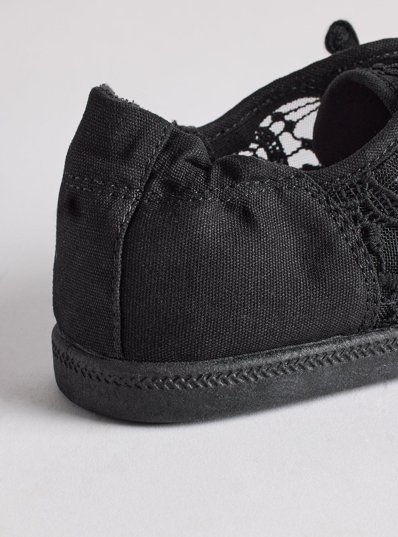 Crochet Ruched Sneaker (WW), DEEP BLACK, alternate