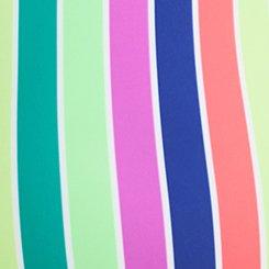 Wire-Free Button-Front Plunge Cheeky One Piece, BEACH STRIPE MULTI, swatch