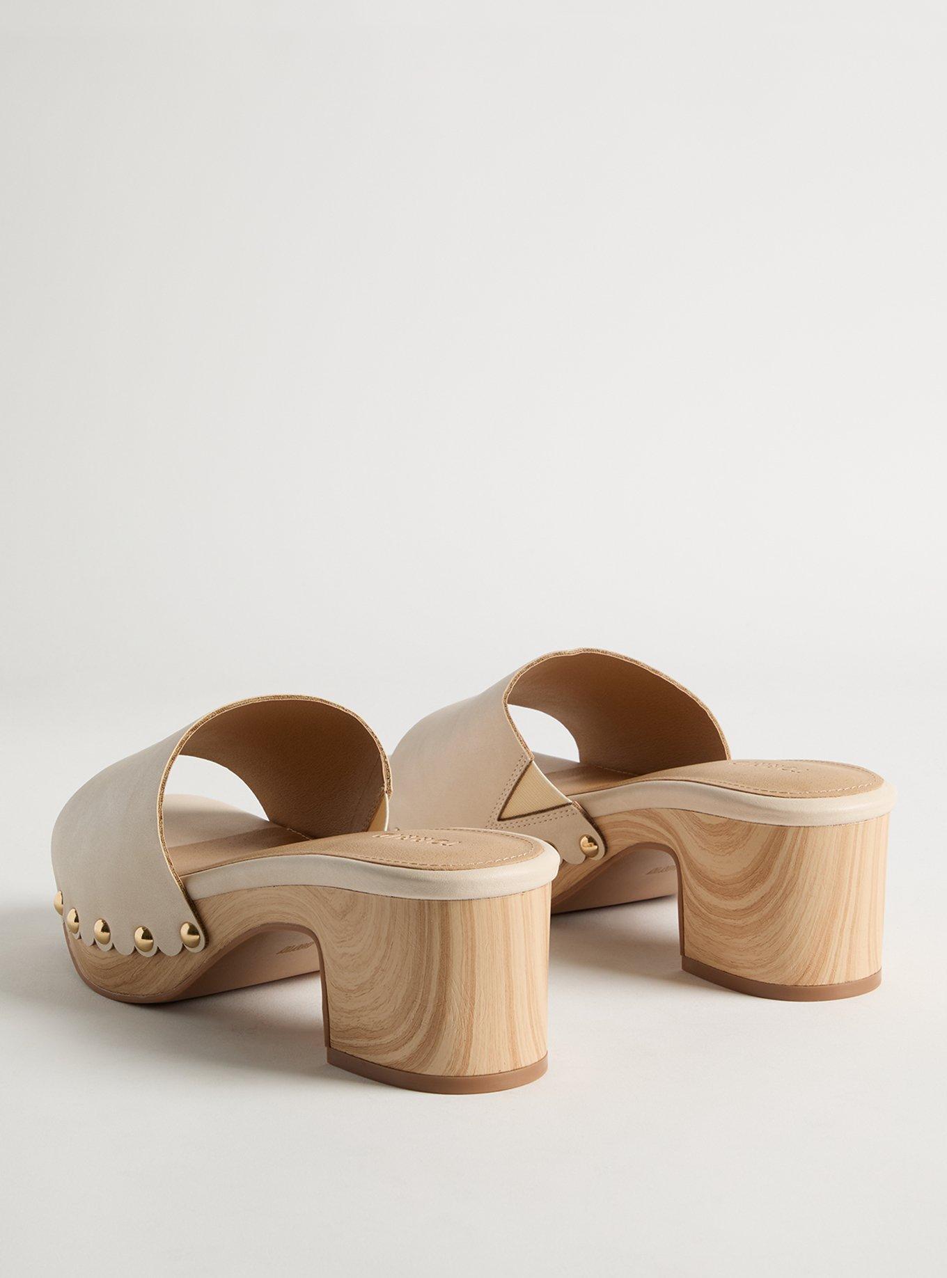 Block Heel Heel Mule (WW)