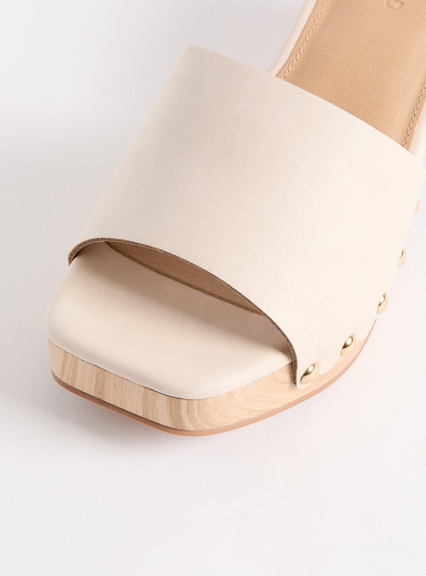 Block Heel Heel Mule (WW)