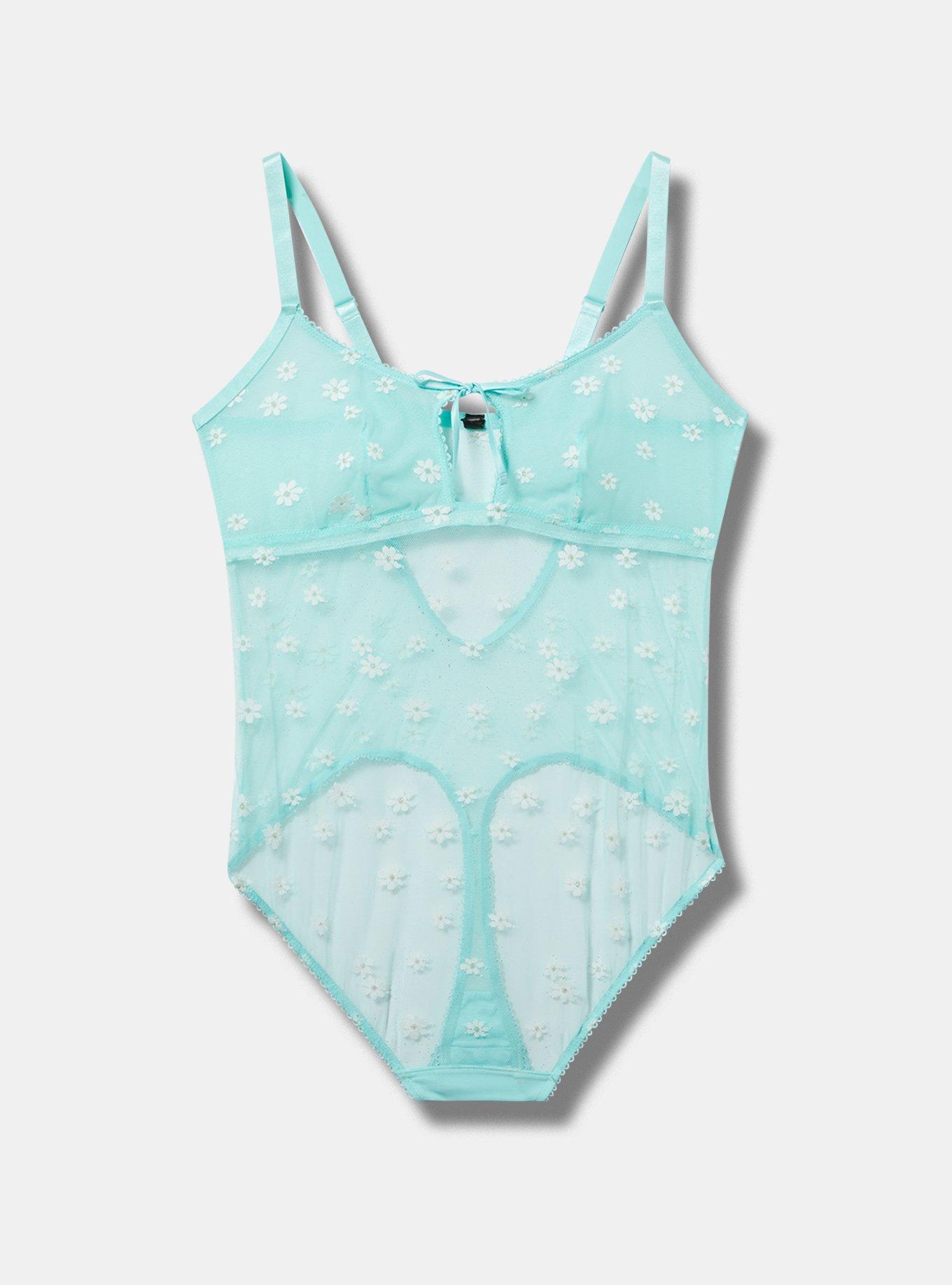 Plus Size - Daisy Lace Wire-Free Bodysuit - Torrid