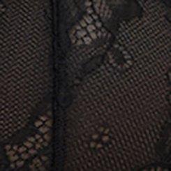Lace Mesh Wire-Free Babydoll, RICH BLACK, swatch