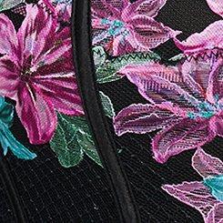 Nova Ribbon Slot Bustier, RICH BLACK, swatch