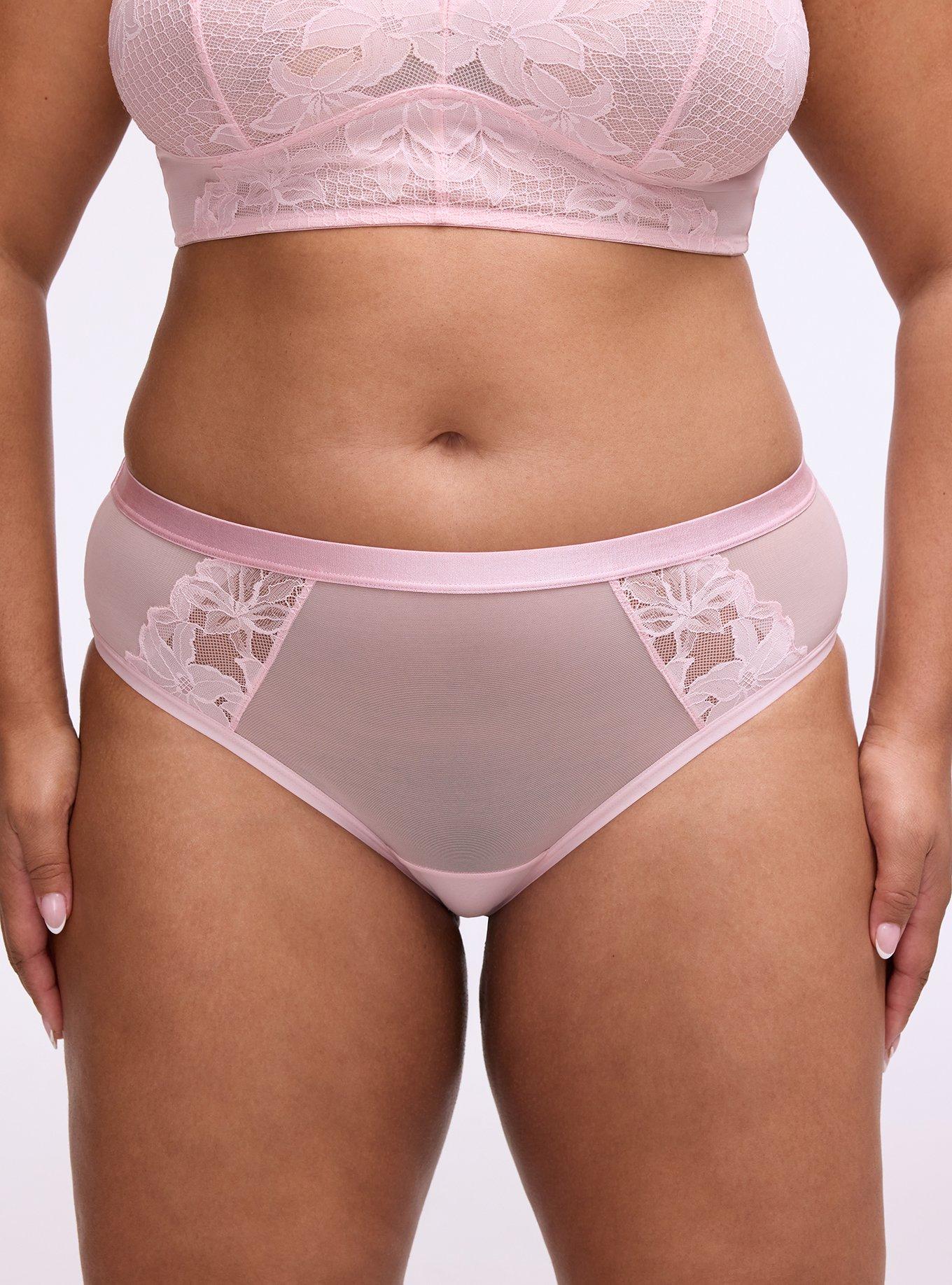 Lily Lace Mid-Rise Hipster Panty, PARFAIT PINK, alternate