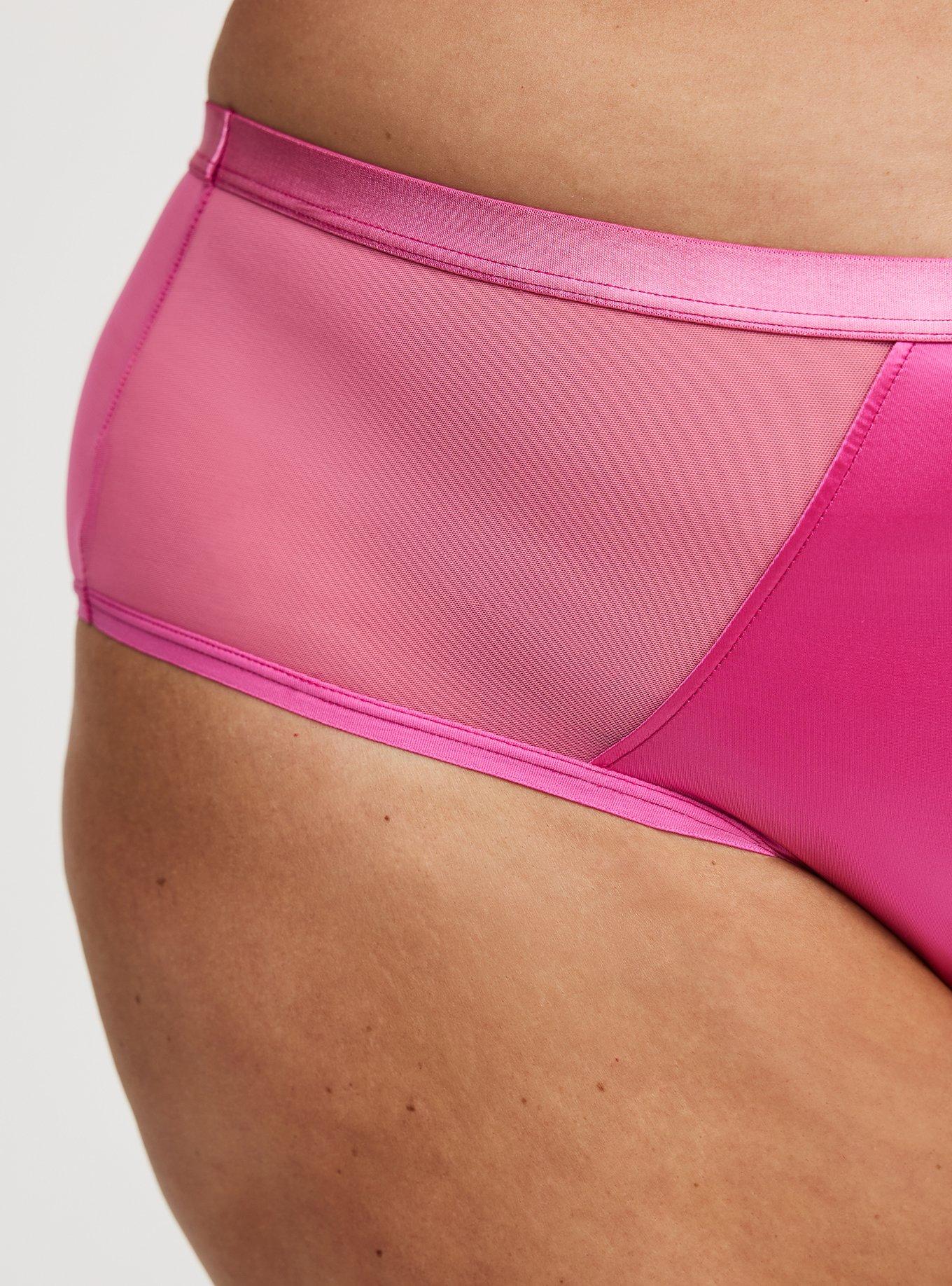 Shine Mesh Mid-Rise Cheeky Panty