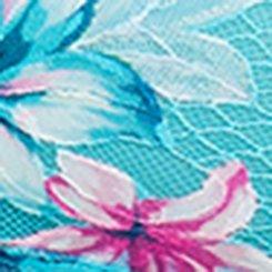 Plus Size Unlined Lily Lace Bralette, BLUE CURACAO, swatch