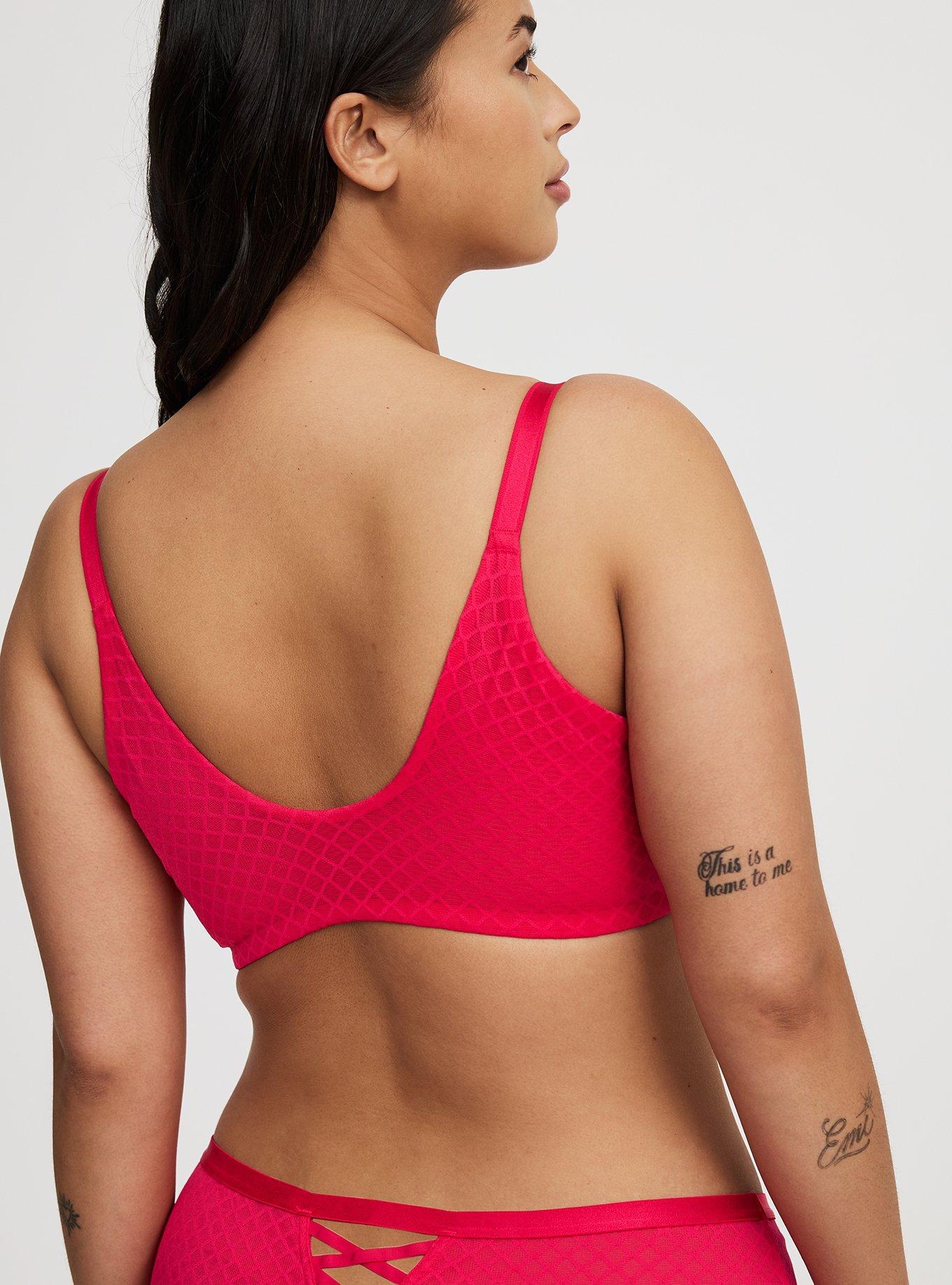 Perfect T-Shirt Push-Up Front-Close Fishnet Bra