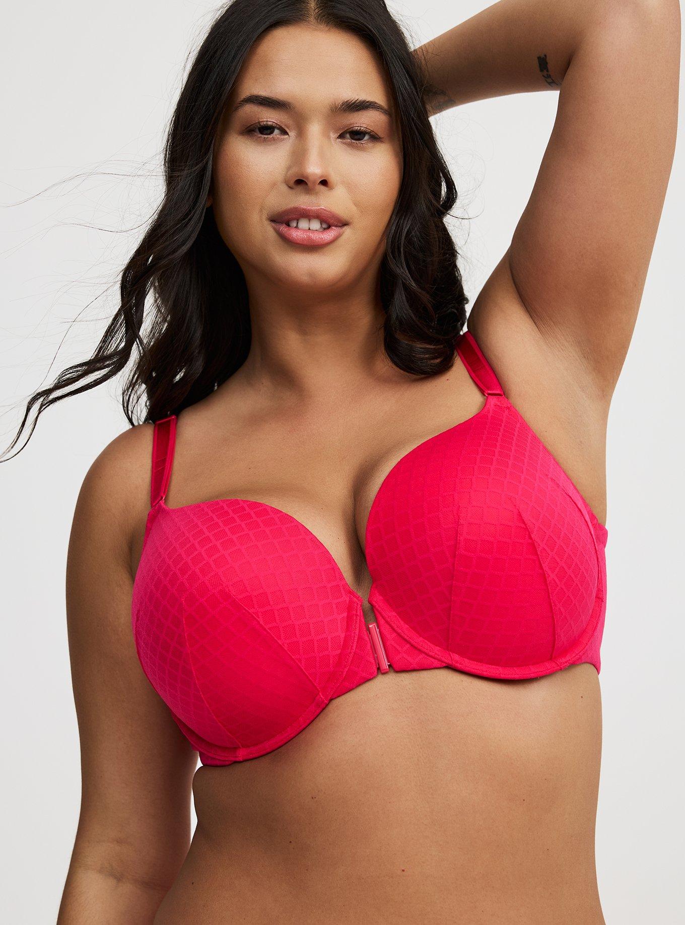 Perfect T-Shirt Push-Up Front-Close Fishnet Bra