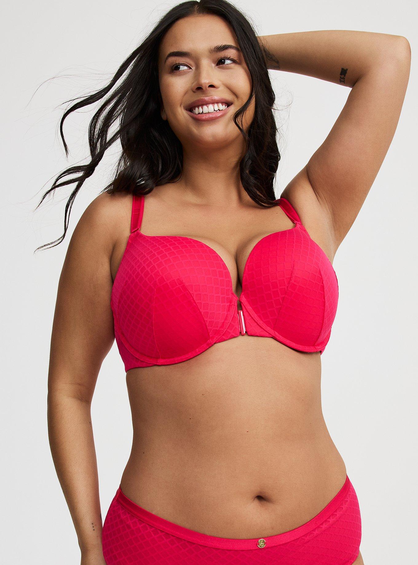 Perfect T-Shirt Push-Up Front-Close Fishnet Bra