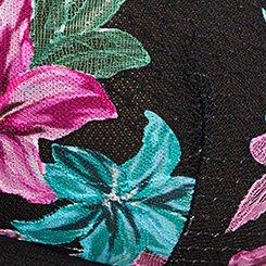 Plus Size Nova Ribbon Slot Wire-Free Bralette, RICH BLACK, swatch