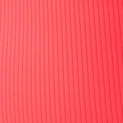 Ribbed Adjustable Leg One-Piece Swimsuit, NEON CORAL, swatch