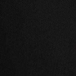 High-Rise Ribbed Logo Cotton Short Panty, RICH BLACK, swatch