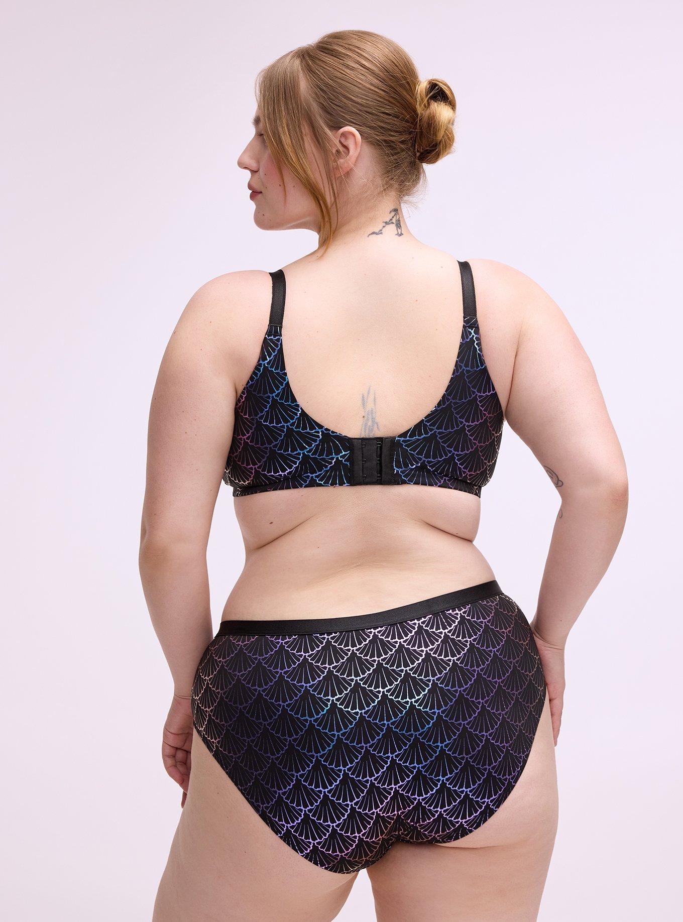 Second Skin Mid-Rise Hipster Panty, SHELL SCALES BLUE, alternate