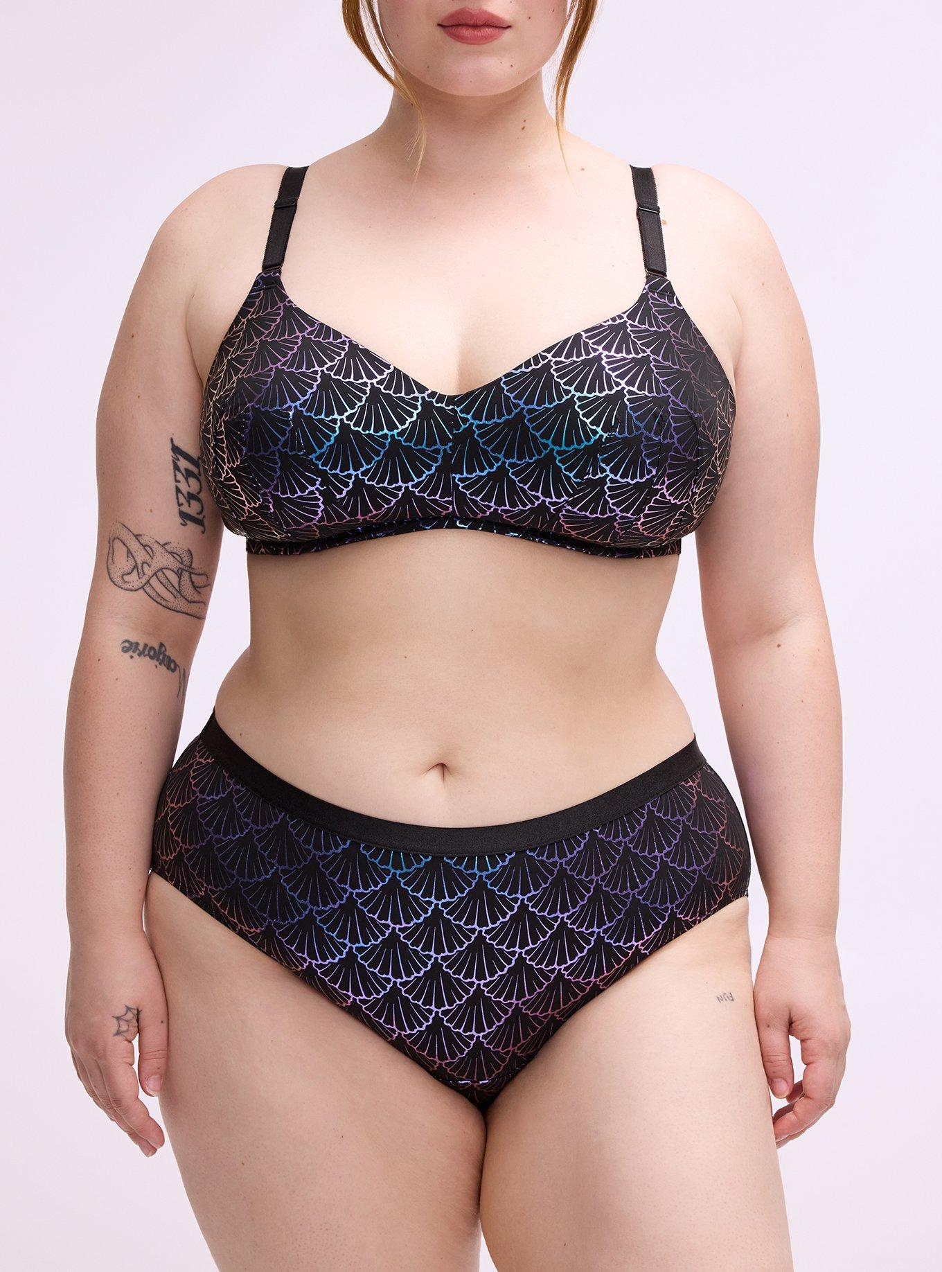 Second Skin Mid-Rise Hipster Panty, SHELL SCALES BLUE, alternate